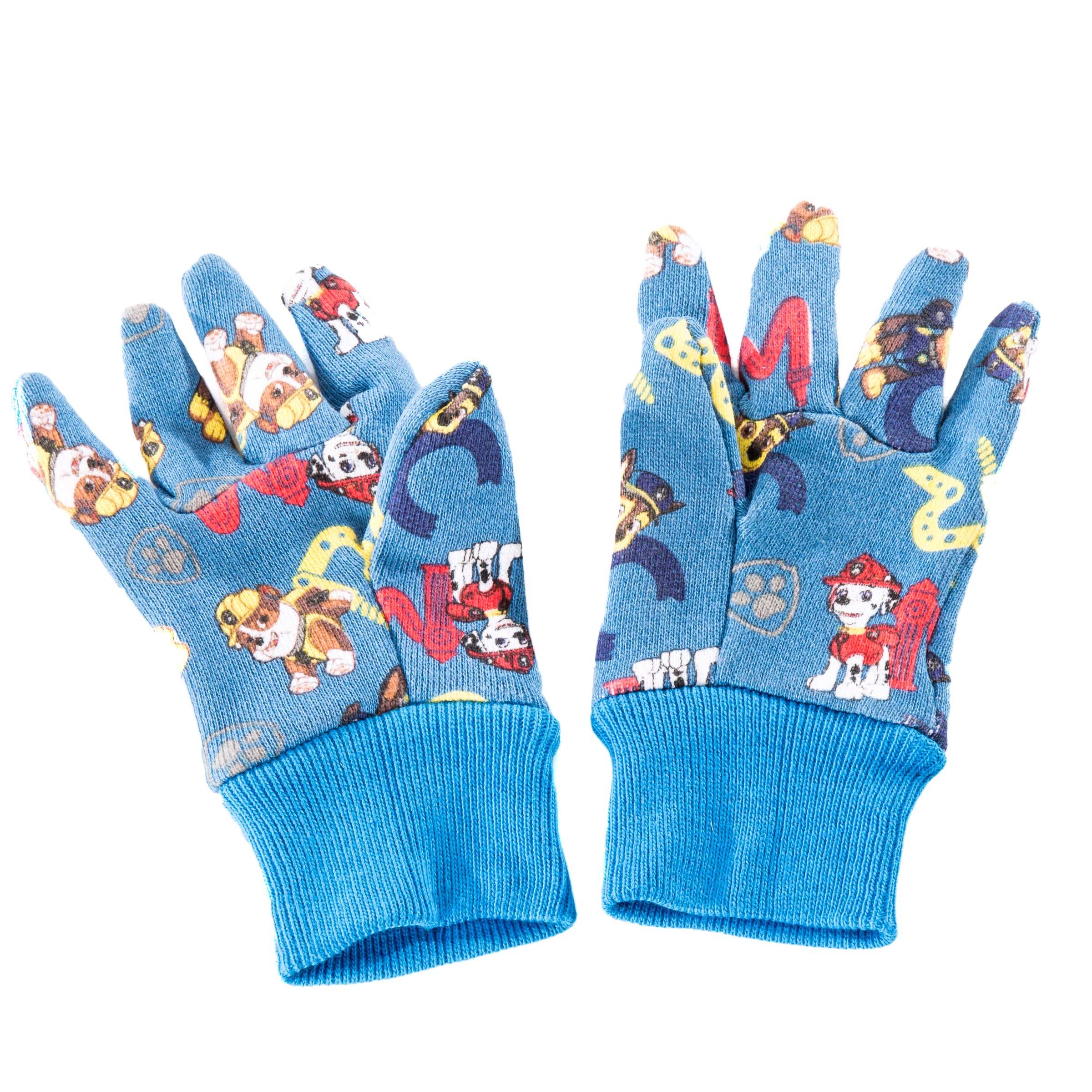 Guantes de jardinería de poliéster/algodón azul para niño de MidWest Quality Gloves, Inc. 1 par PW102T