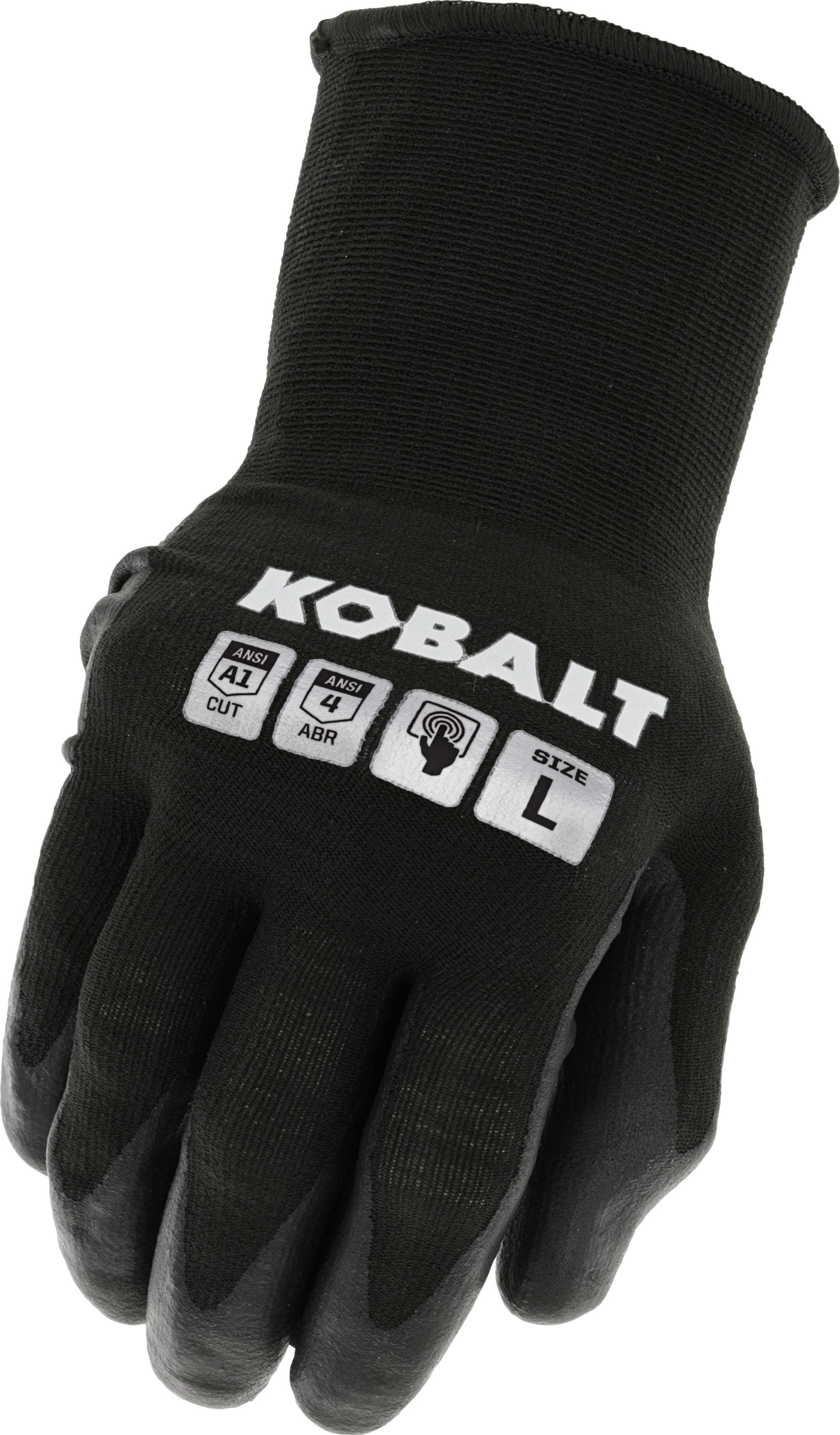 Guantes Diarios Kobalt X-Grande de Nitrilo Negro con Recubrimiento de Nitrilo 1 - Par 4964136