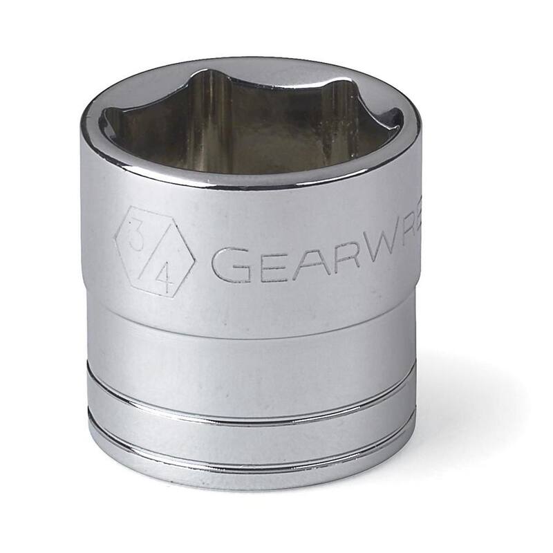 Kit de herramientas mecánicas GEARWRENCH de trinquete de 90 dientes de 3/8 pulgadas con puntas estándar y profundas de 6 puntos en SAE (30 piezas) - 80569
