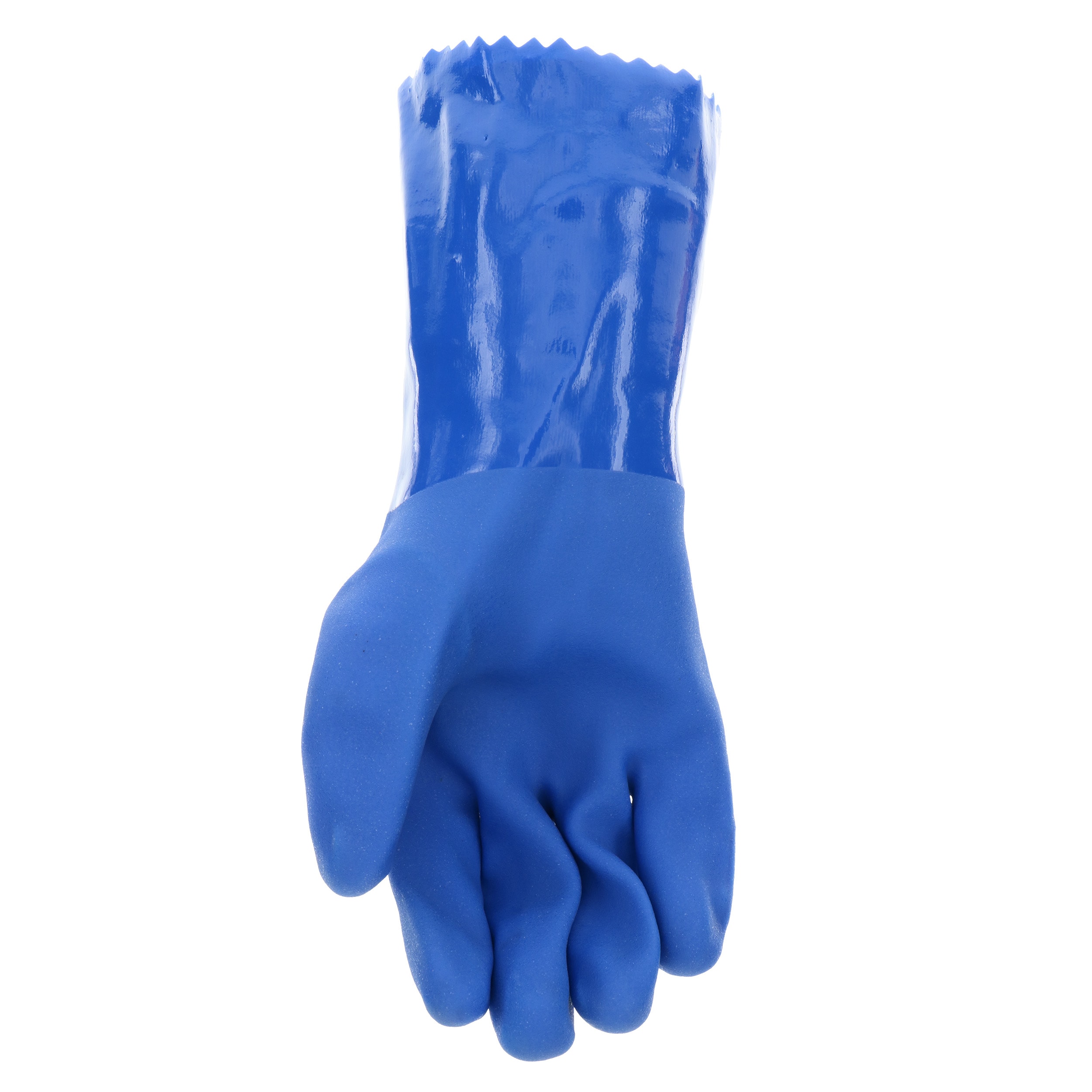 Guantes de manejo de productos químicos de PVC azul grande Project Source 1 par LW13500-L