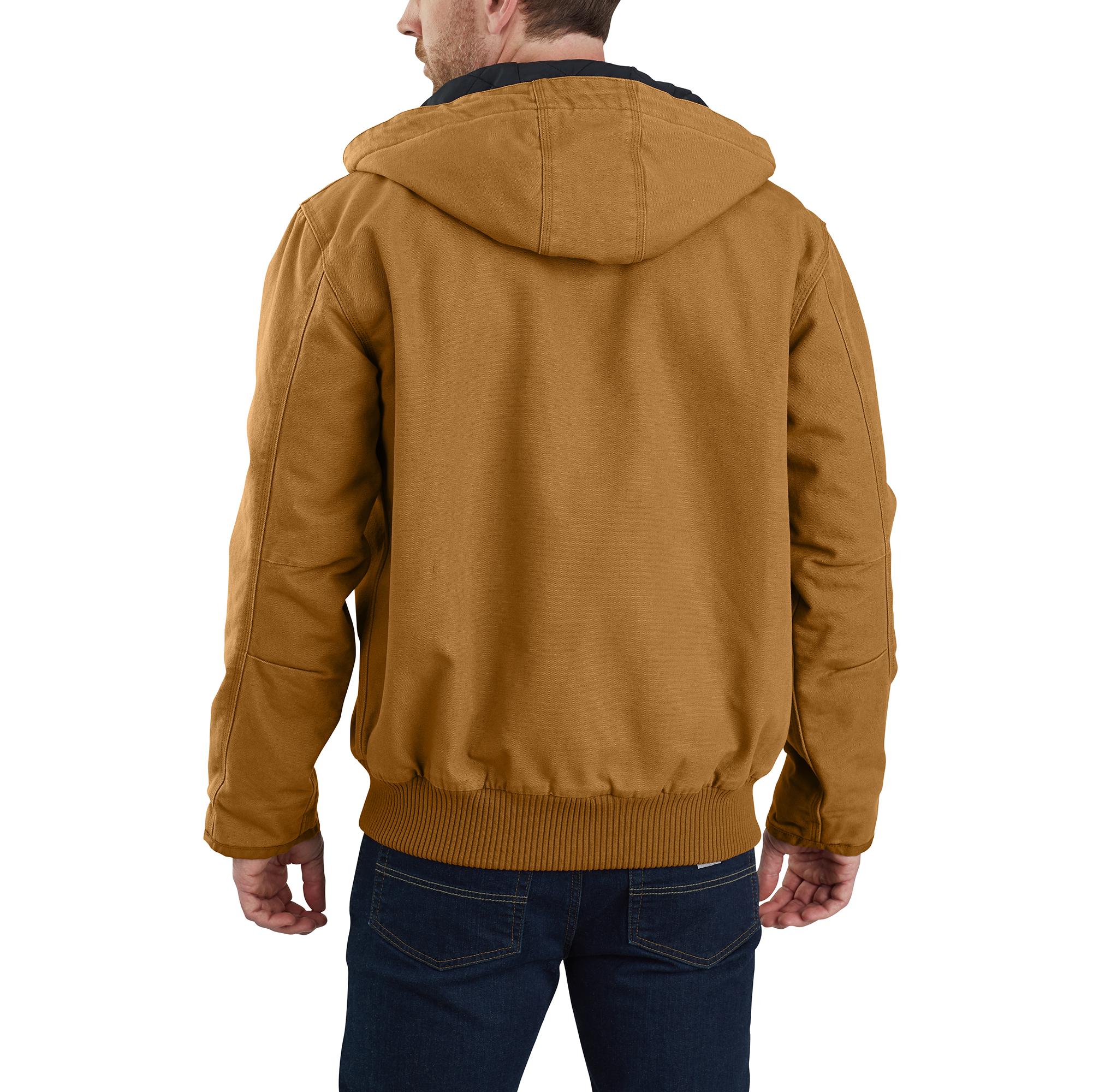 Chamarra de trabajo con capucha aislada Carhartt Brown de peso mediano para hombre (mediana) 104050-BRNMTLL de Carhartt