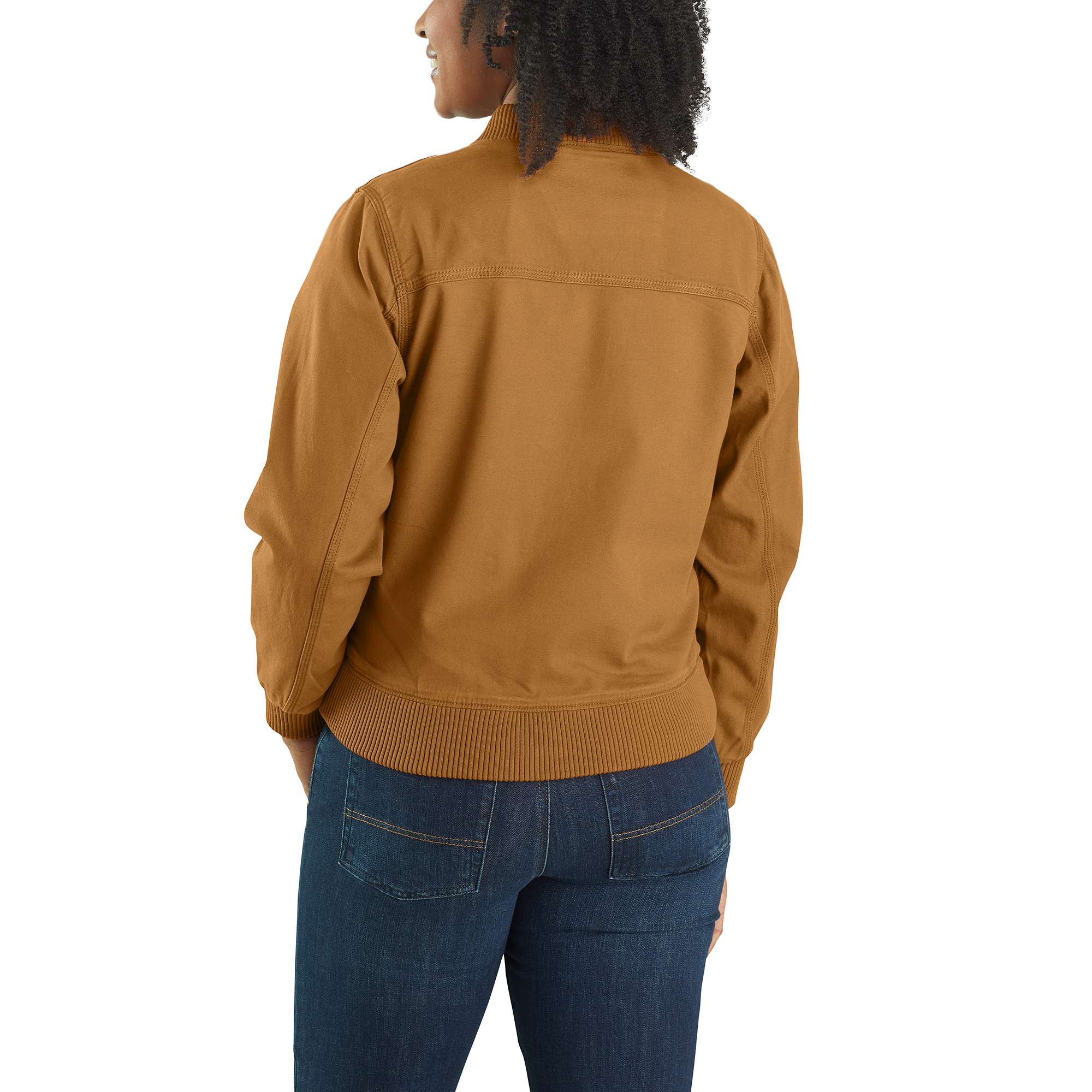 Chamarra de trabajo de lona Carhartt para mujer en color marrón Carhartt (talla mediana) 102524-211SREG