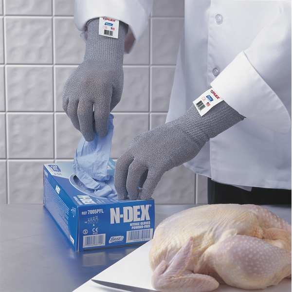 Guantes resistentes al corte Showa, Nivel de corte A3, 13 galgas, color gris claro, 7 - 8113-07