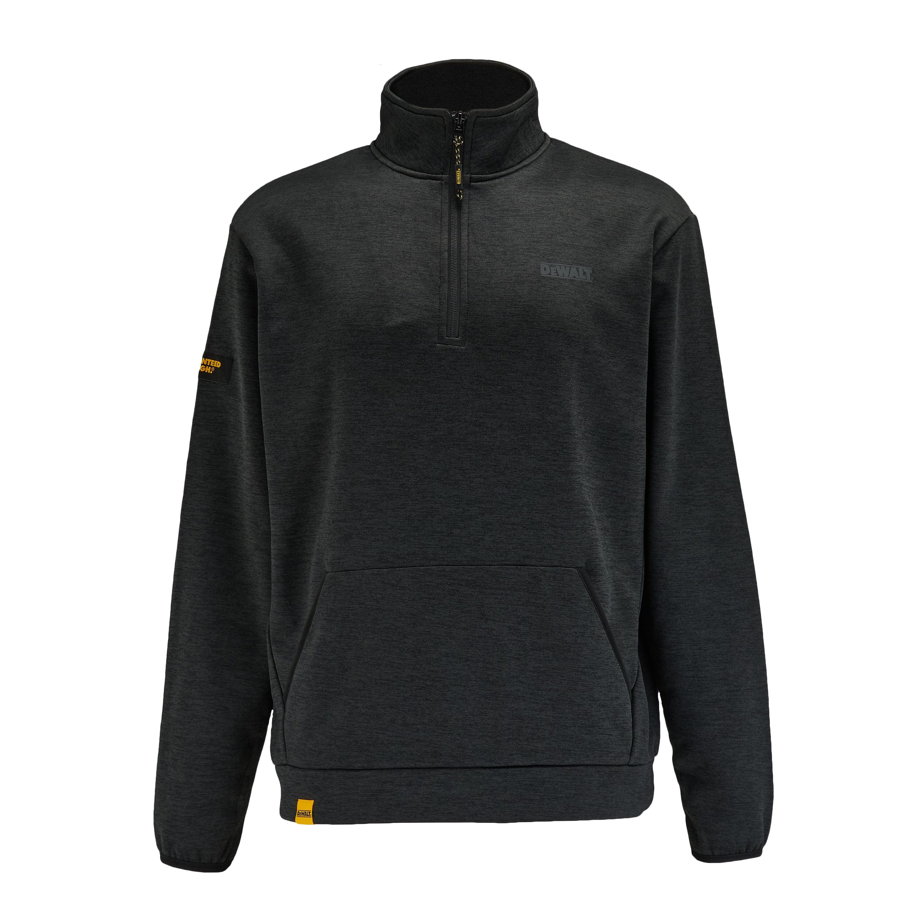 Suéter de media cierre DEWALT para hombre, modelo ZION en negro, talla mediana DXWW50151-001-M