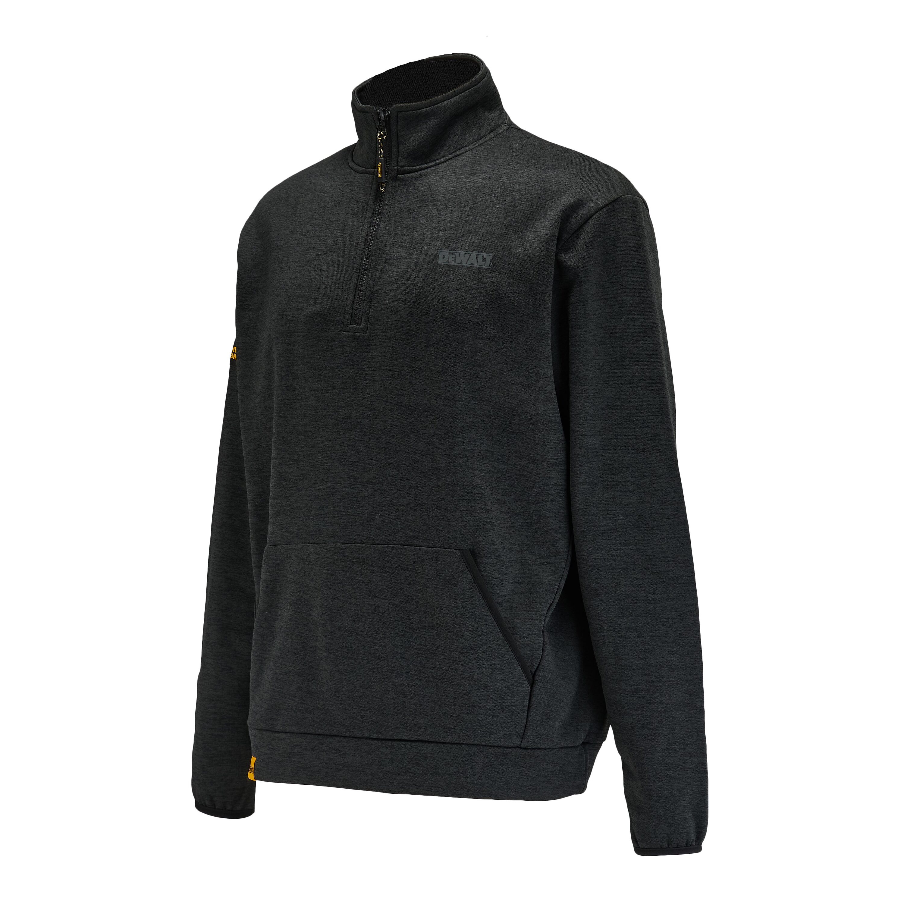 Suéter de media cierre DEWALT para hombre, modelo ZION en negro, talla mediana DXWW50151-001-M