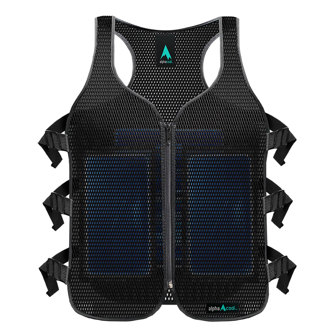 Chaleco de enfriamiento de poliéster negro para adultos unisex AlphaCool AC-MIV-B