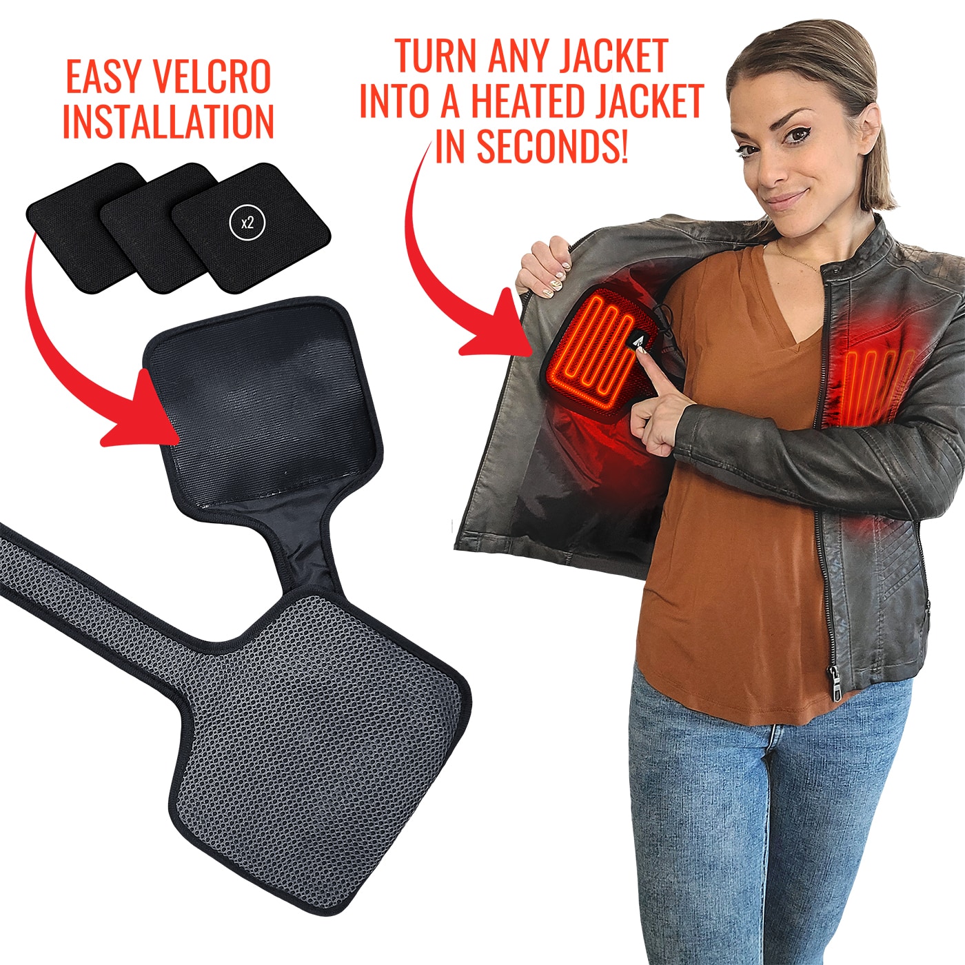 Chamarra Térmica Ligera Negra para Adulto Unisex ActionHeat (Grande) AH-CHT-5V-L-XL
