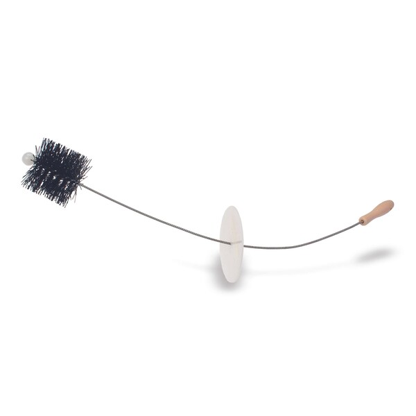 Cepillo para desagüe de piso Malish, Polietileno Negro, 4" de diámetro, 36 pulgadas de largo, Negro - 8036SP