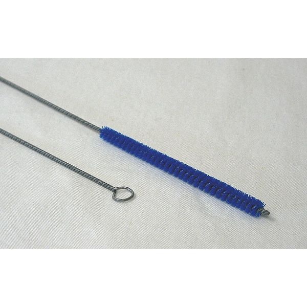 Cepillo para tubos Tough Guy, mango de 31 pulgadas de largo, cepillo de 5 pulgadas de largo, azul, polipropileno, 36 pulgadas de largo en total - 2VGV3