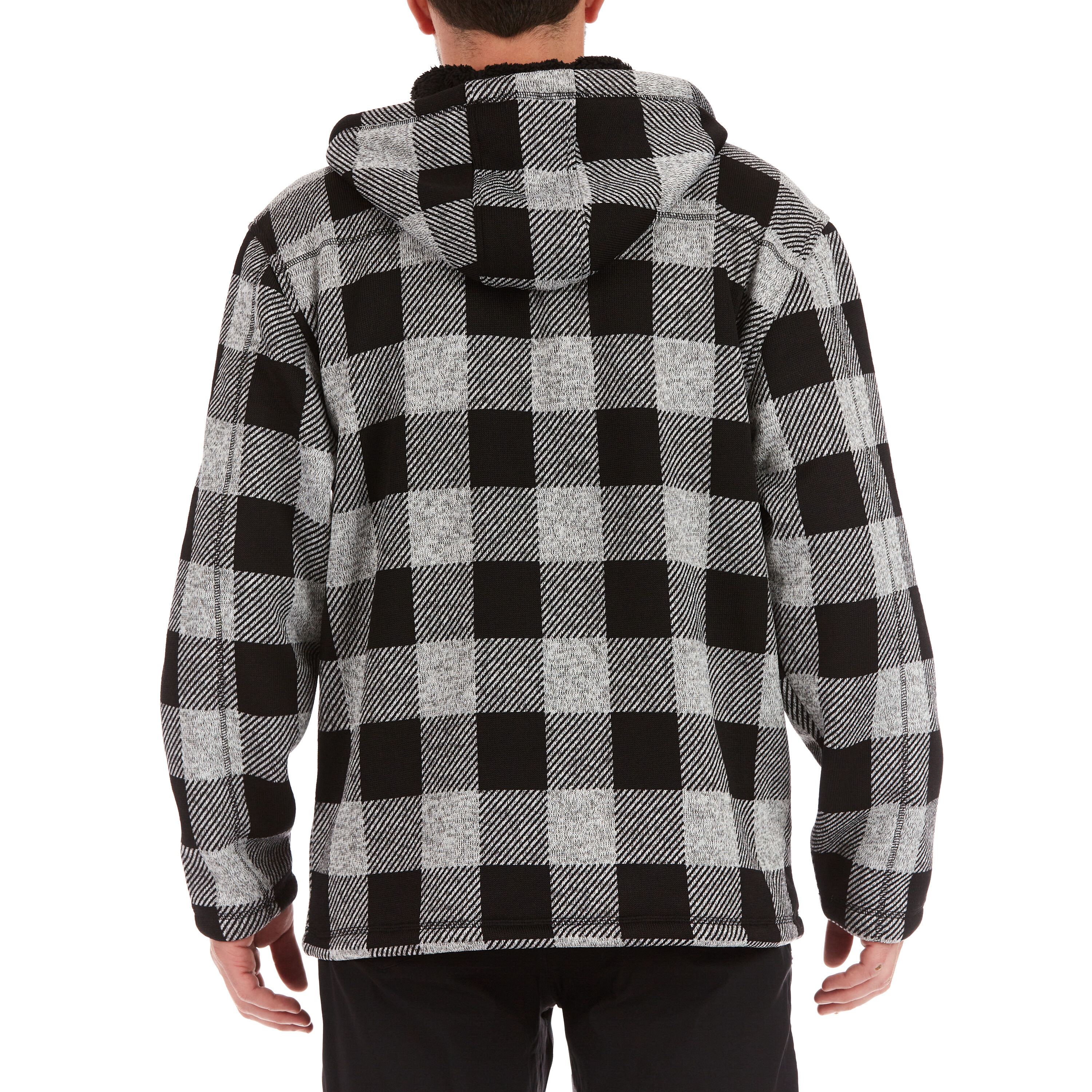 Sudadera con capucha y forro polar aislado Smith's Workwear para hombre en poliéster color gris jaspeado/negro (talla extra grande) S4582-HTRGY-XL