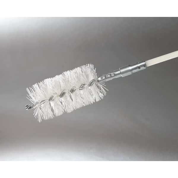 Cepillo para Tubos y Tuberías Tough Guy, Mango de 3 1/2 pulgadas de largo, Cerdas de 4 1/2 pulgadas de largo, Color Blanco, Acero Inoxidable, 7 pulgadas de largo en total - 2KVE4