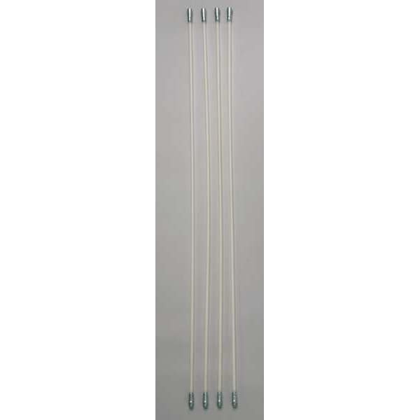 Cepillo para Tubos y Tuberías Tough Guy, Mango de 3 1/2 pulgadas de largo, Cerdas de 4 1/2 pulgadas de largo, Color Blanco, Acero Inoxidable, 7 pulgadas de largo en total - 2KVE4