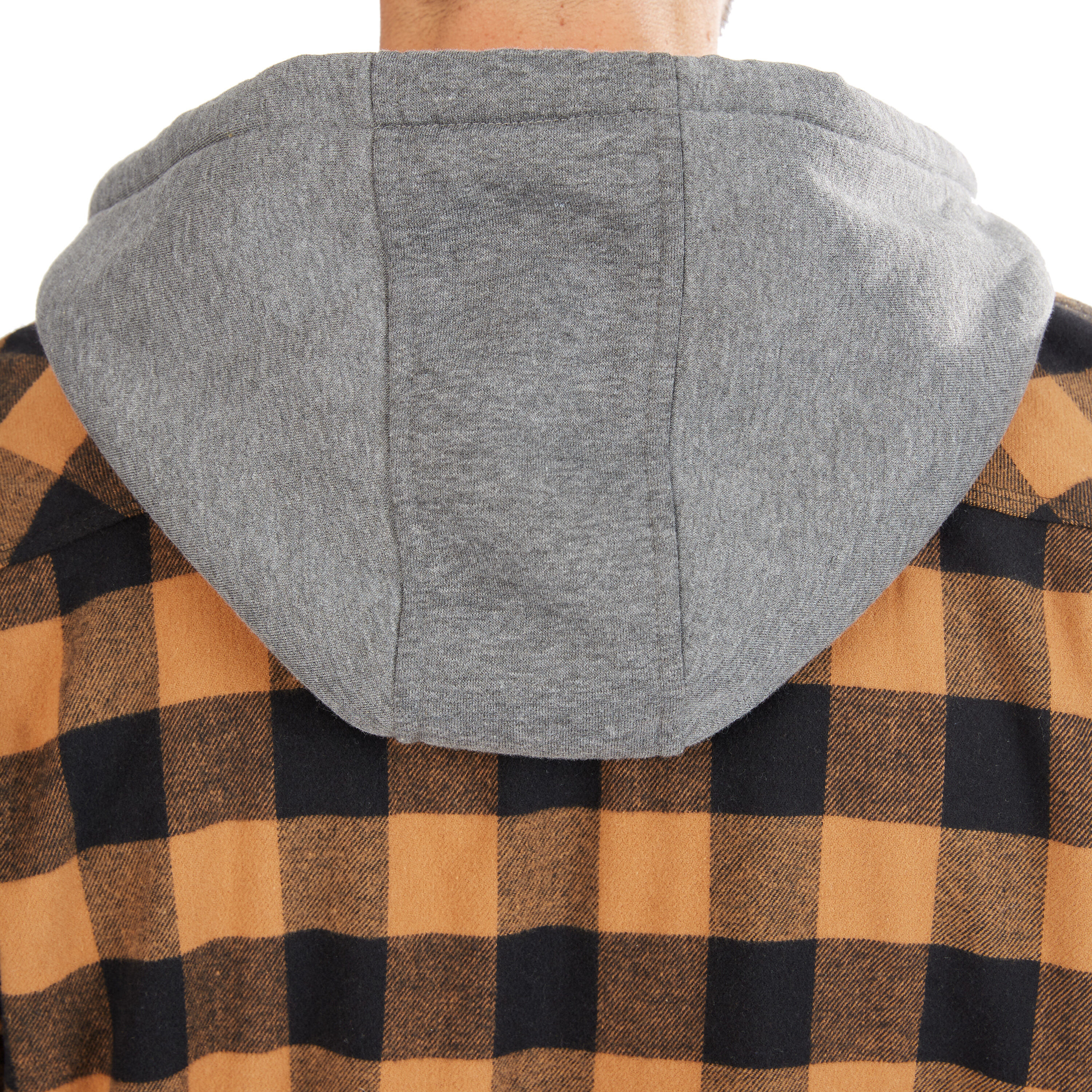 Chamarra de trabajo aislante con capucha para hombre en marrón camello/negro-203 de poliéster de Smith's Workwear (2XL) S3215AH2-CBB-2XL