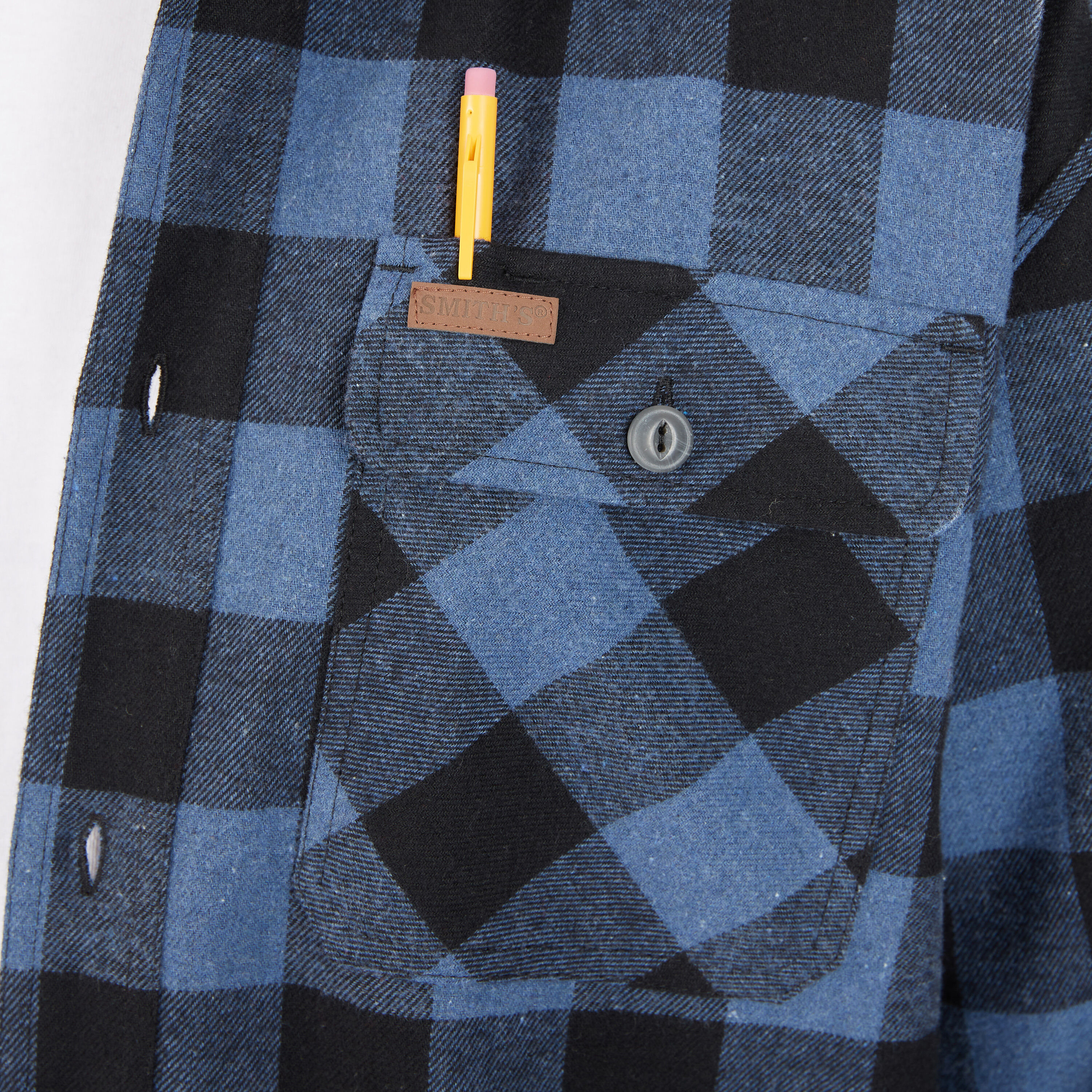 Chamarra de trabajo aislante con capucha de poliéster azul/negro para hombre de Smith's Workwear (2XL) S3215AH2-BLBLK-2XL.