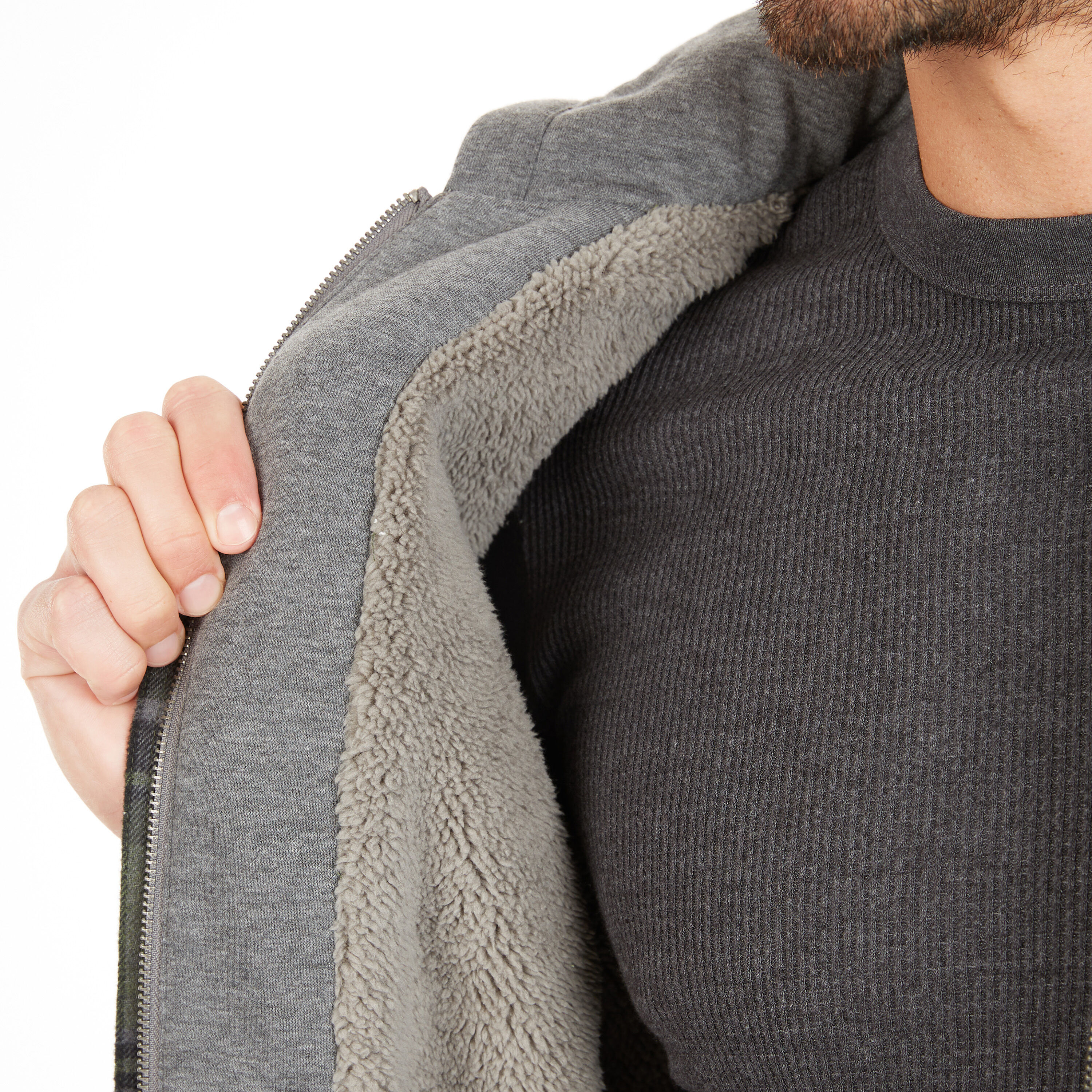 Chamarra de trabajo aislada con capucha de poliéster verde para hombre Smith's Workwear (2XL) S3215AH2-GN-2XL