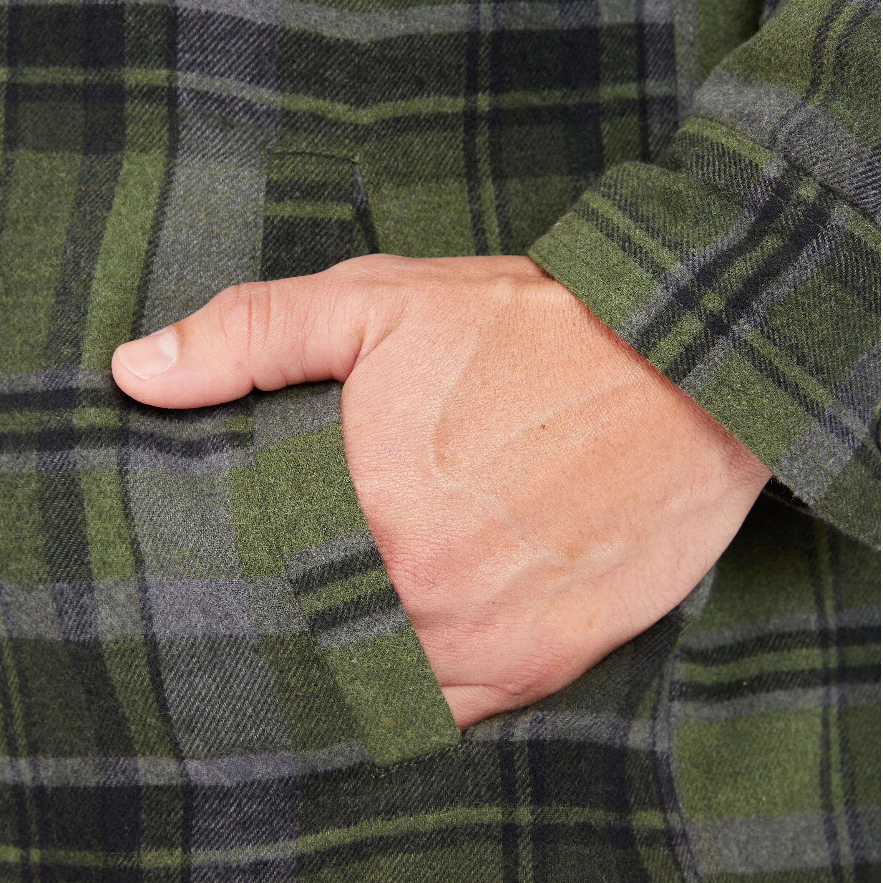 Chamarra de trabajo aislada con capucha de poliéster verde para hombre Smith's Workwear (2XL) S3215AH2-GN-2XL