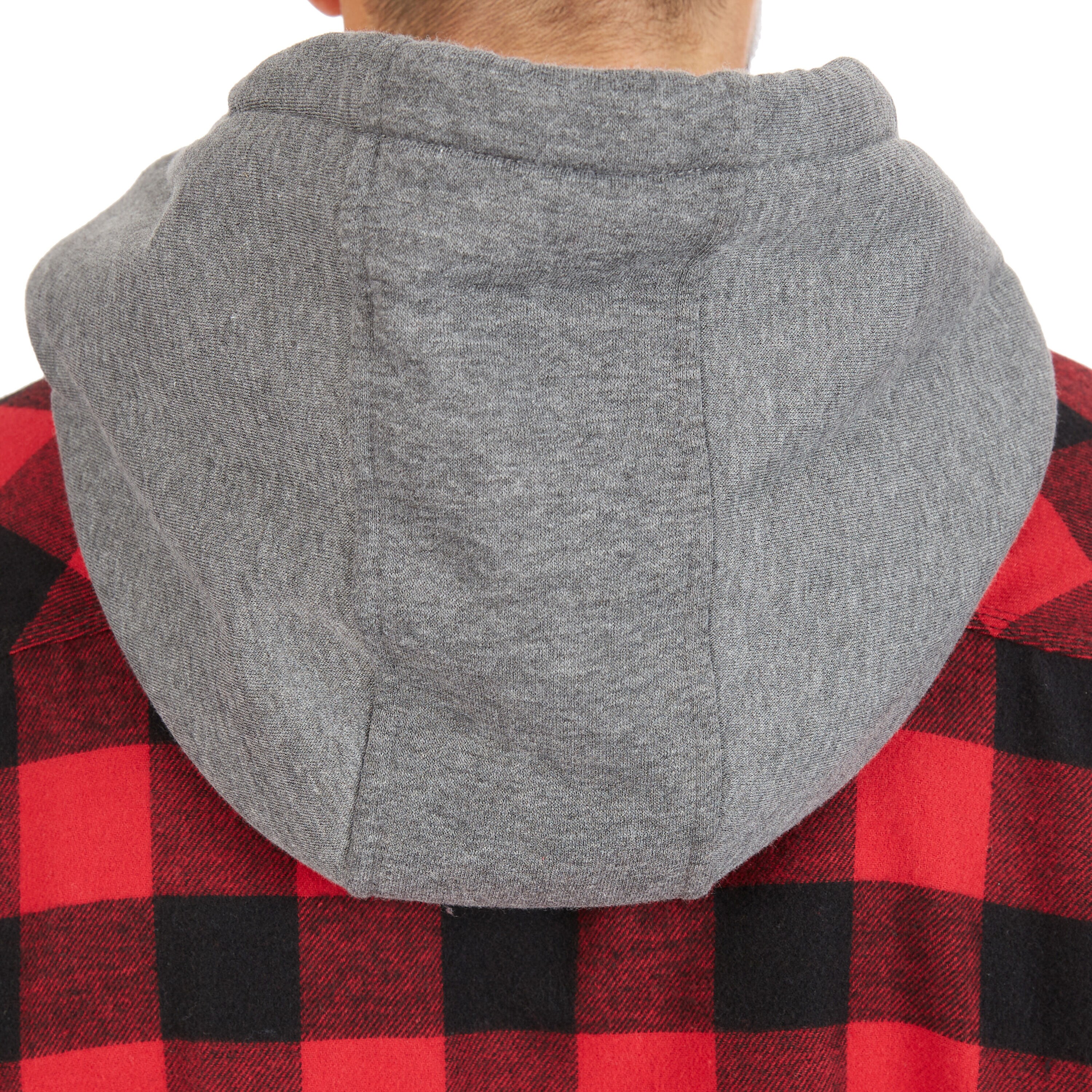 Chamarra de trabajo aislada con capucha de poliéster rojo/negro-203 para hombre de Smith's Workwear (2XL) S3215AH2-RBK-2XL