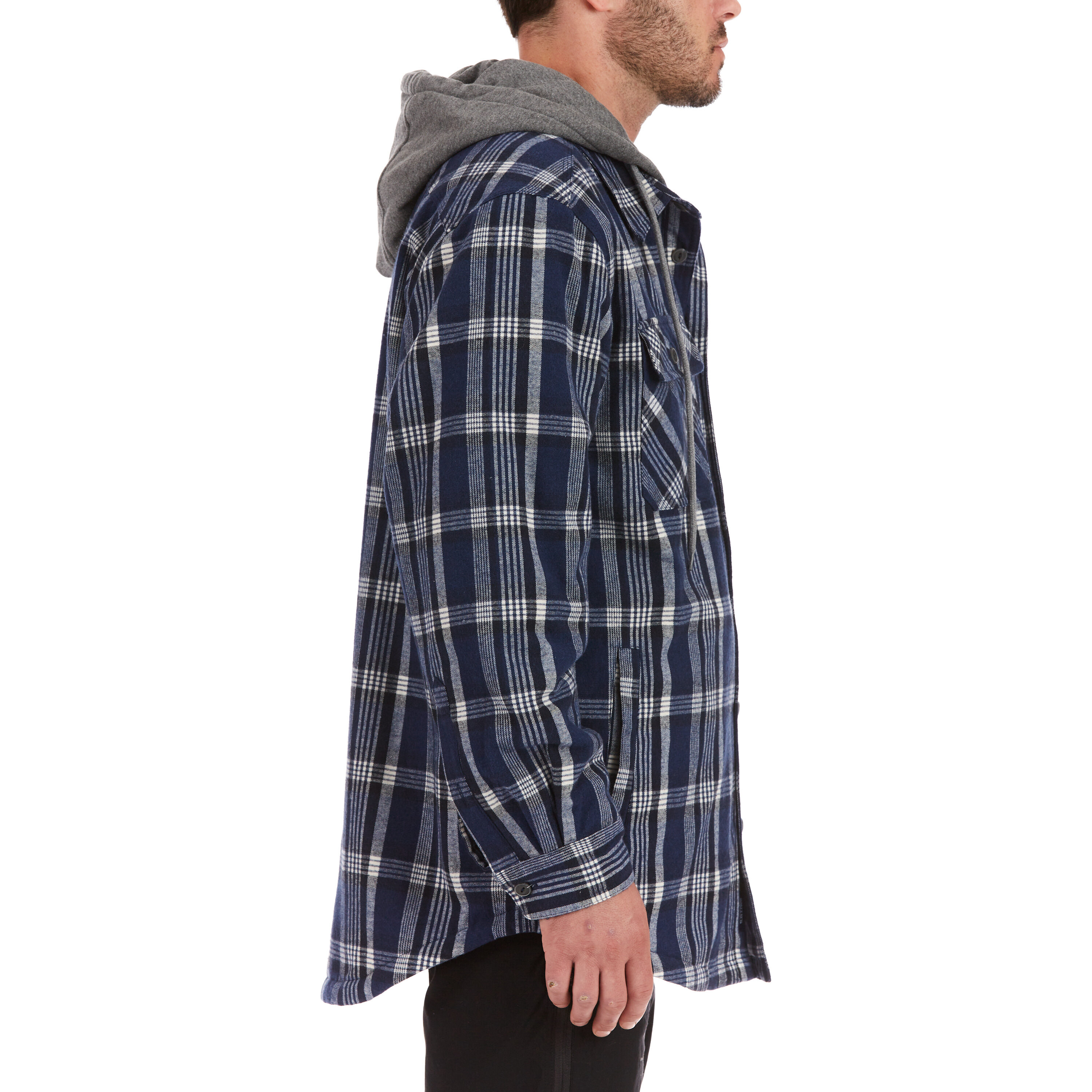 Chamarra de trabajo aislante con capucha de poliéster en azul acero para hombre de Smith's Workwear (2XL) S3215AH2-SBL-2XL