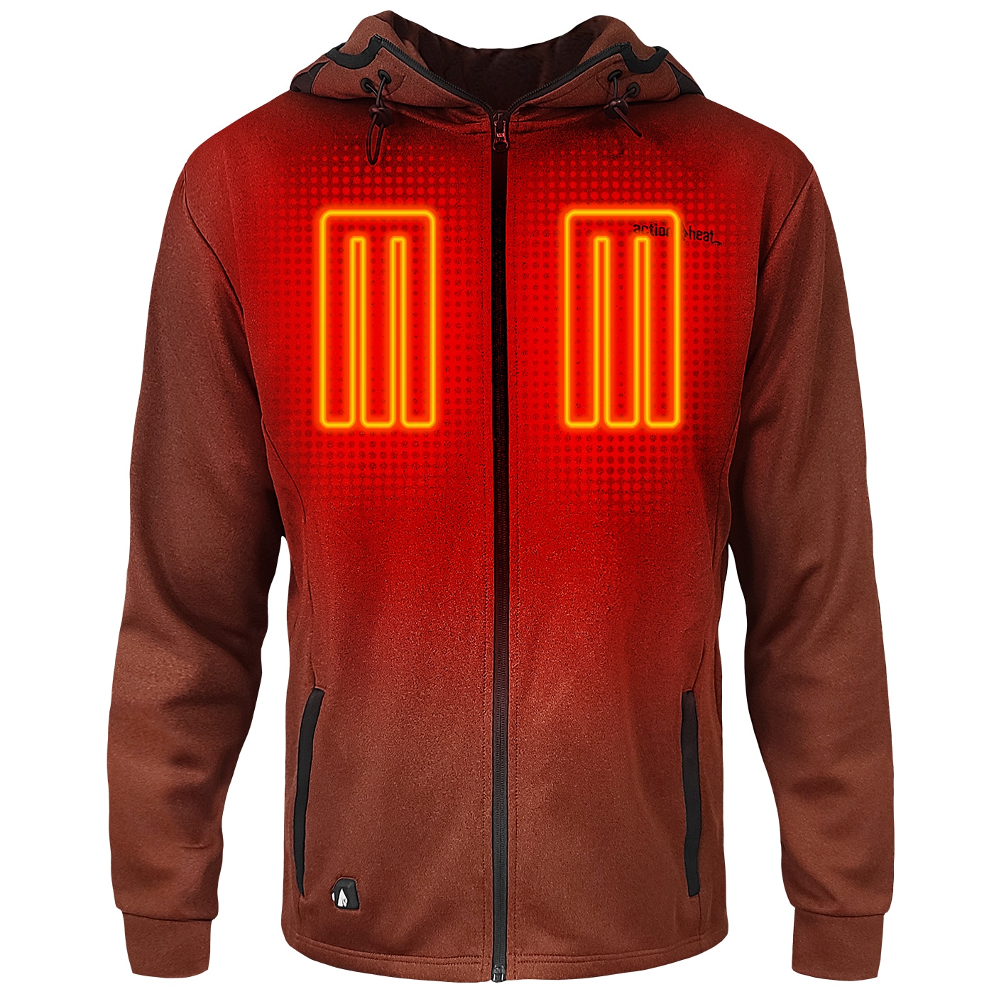 Chamarra calefactora con capucha ligera Picante para hombre de ActionHeat (2XL) con batería incluida AH-SHDY-5V-M-P-XXL