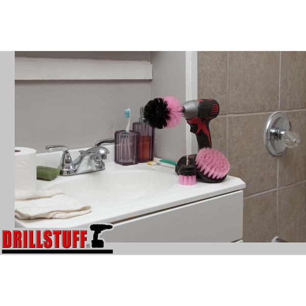 
Product Title: Drillstuff - Artículos de Limpieza para Baño - Accesorios de Baño - Cepillo para Taladro - Regadera - I-S-42O-QC-DS