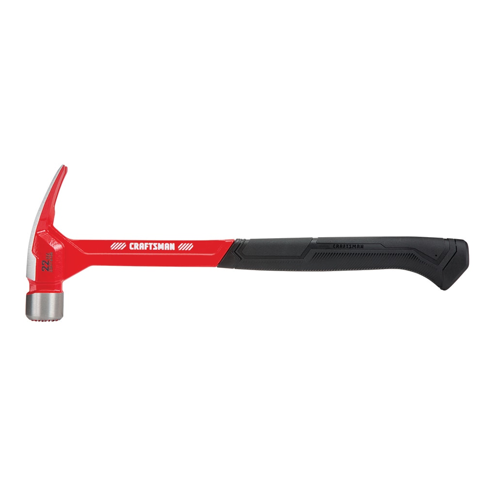 Martillo para armazones CRAFTSMAN de cabeza de acero con muesca de 22.0 onzas y mango de acero CMHT51435