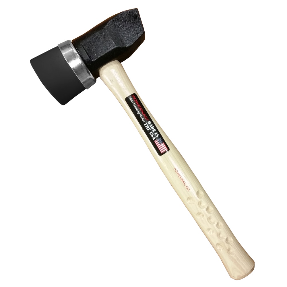 Martillo de goma de cara biselada con mango de madera y peso de 2.65 libras Powernail 06-5MIB