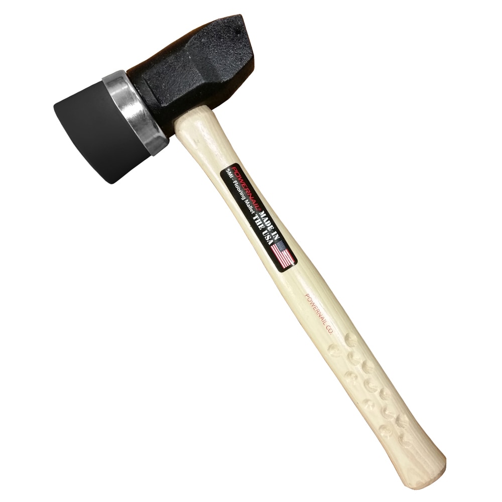 Martillo de goma de cara biselada con mango de madera y peso de 2.65 libras Powernail 06-5MIB