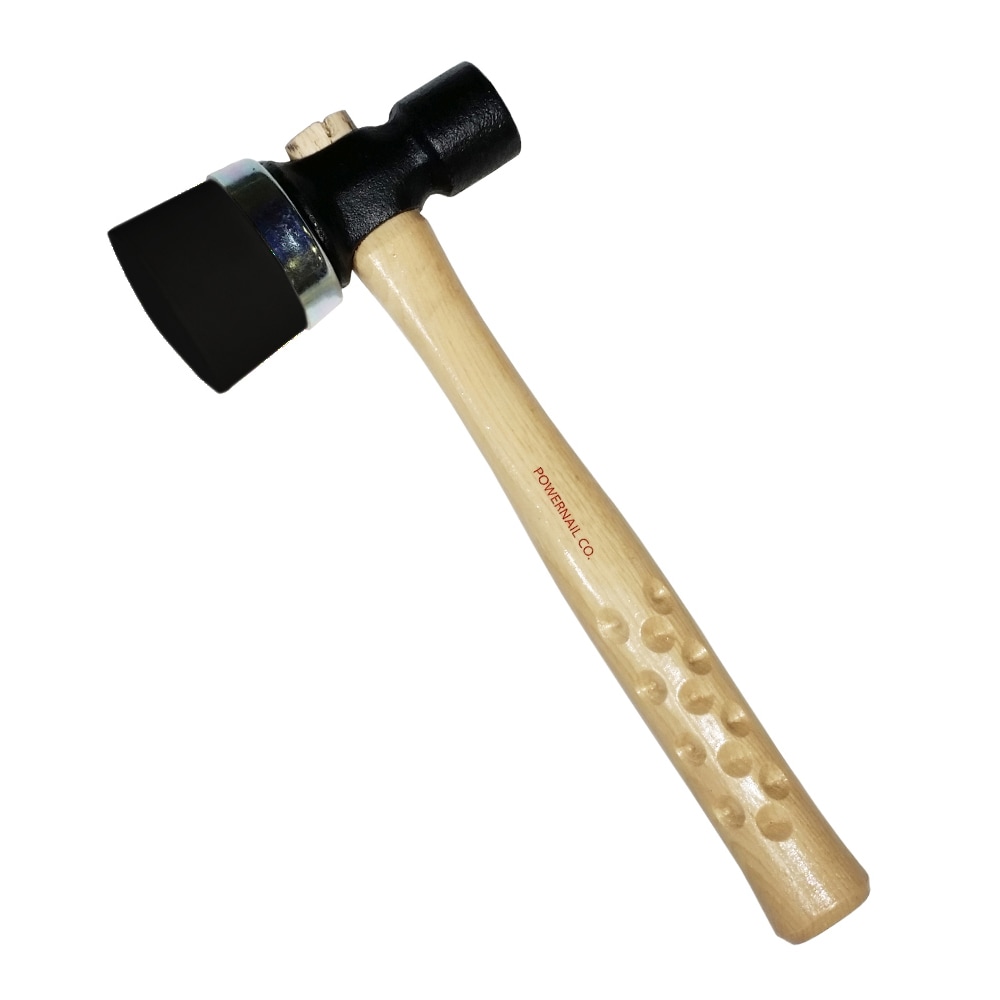 Martillo de goma de cara biselada con mango de madera suave Powernail 1.7 libras 06-NUM5B