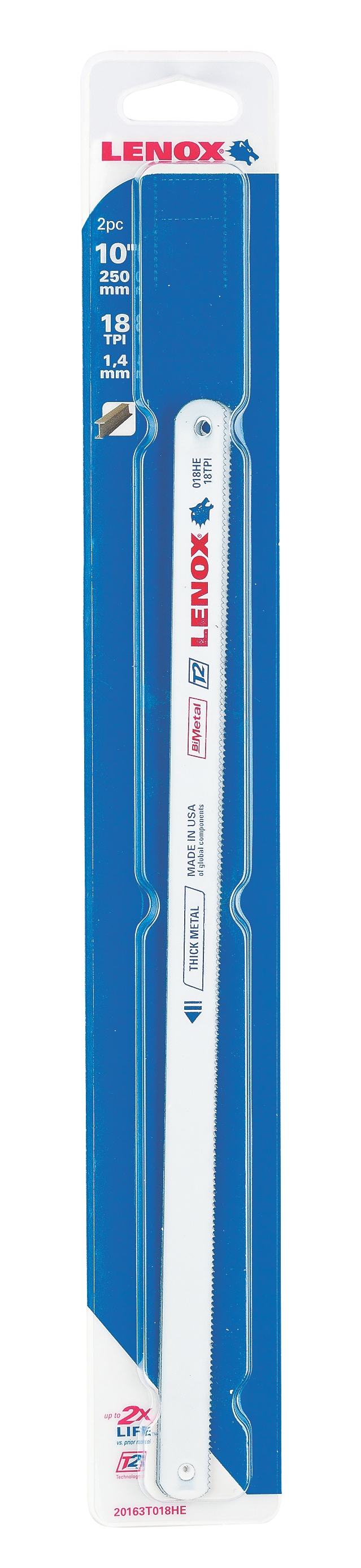Juego de hojas de sierra para serrucho de 10 pulgadas de corte medio, bi-metal LENOX 2014653