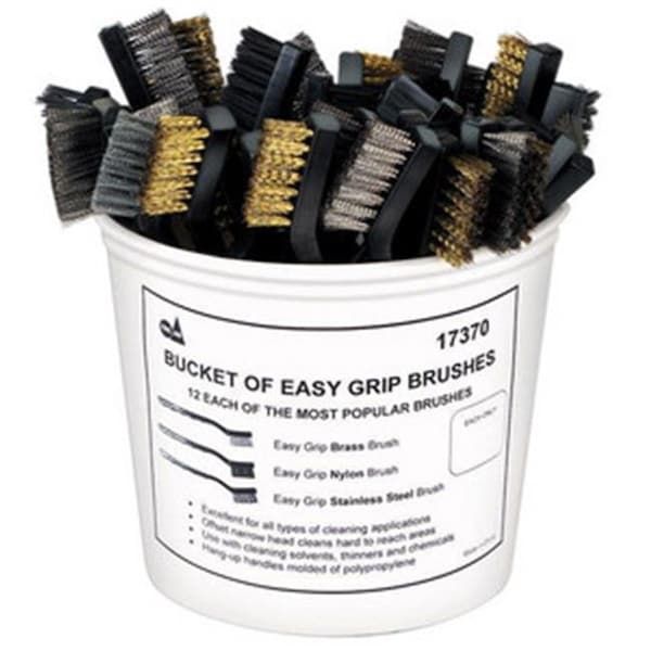 S&G Tool Aid S & G Tool Aid TA17370 Cubeta de Cepillos de Agarre Fácil - TA17370