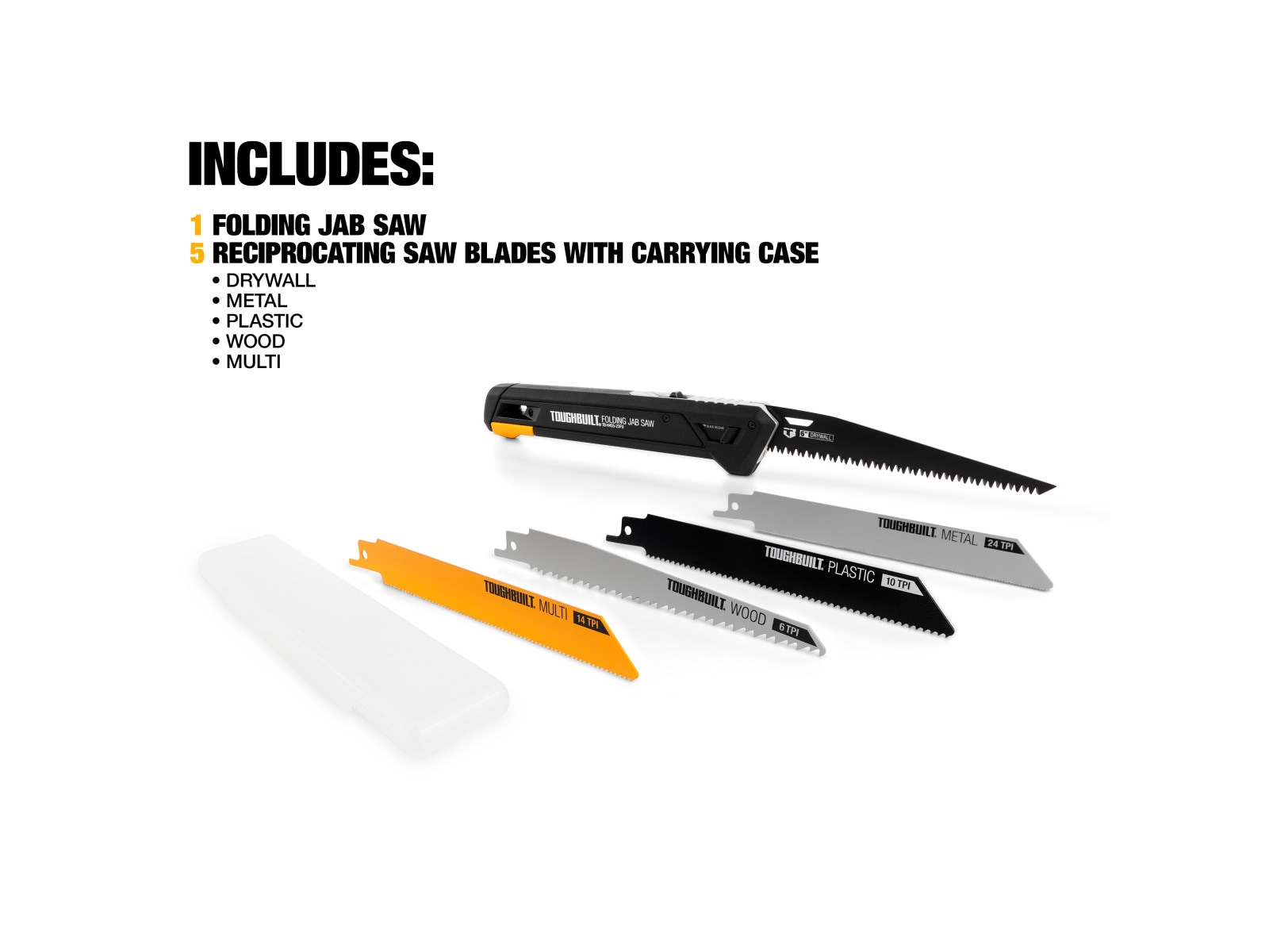 Sierra de corte TOUGHBUILT plegable de 5.5 pulgadas para trabajo pesado TB-H4S5-23FU