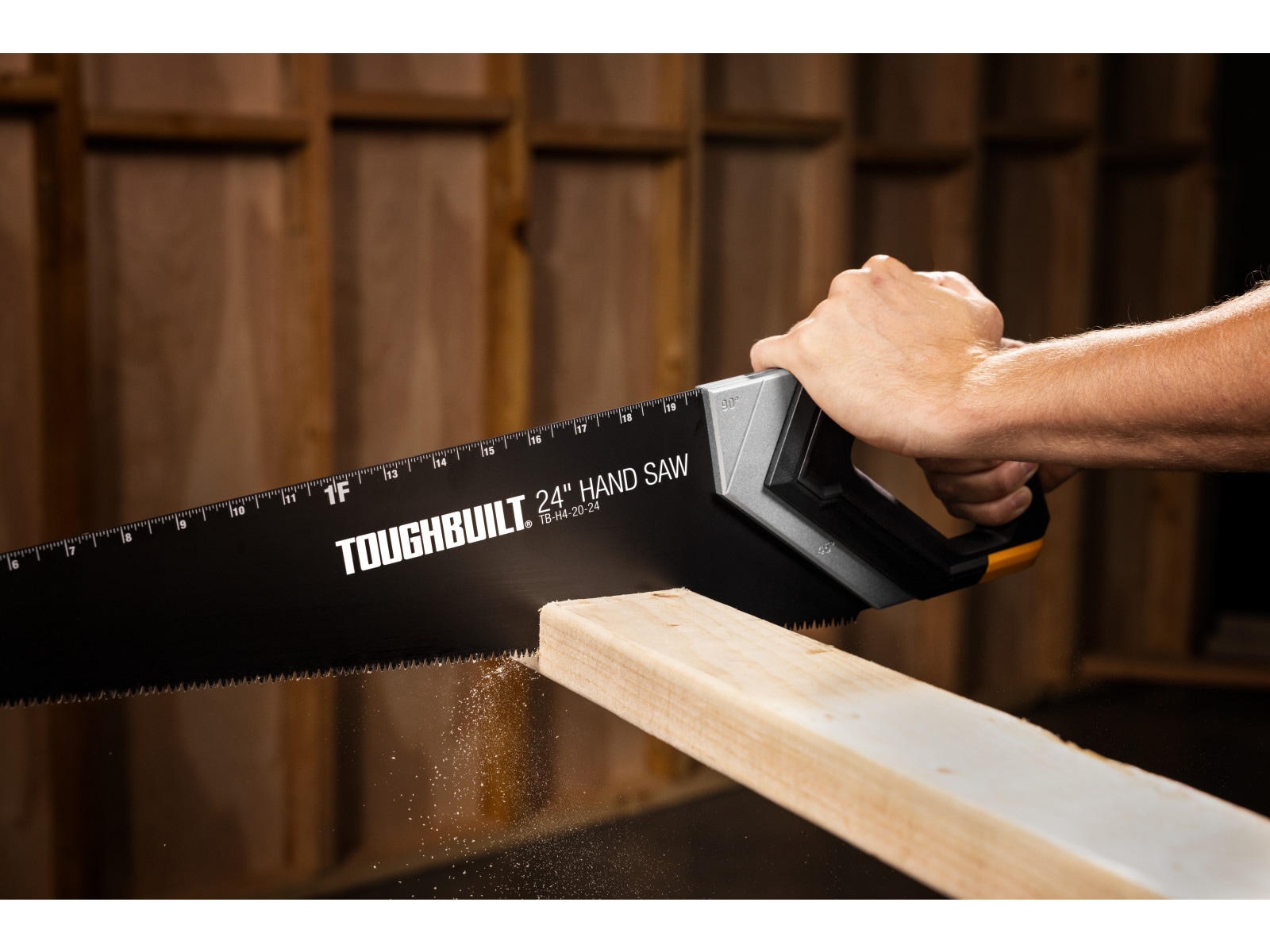 Sierra de mano para cortes transversales TOUGHBUILT de 24 pulgadas TB-H4-20-24