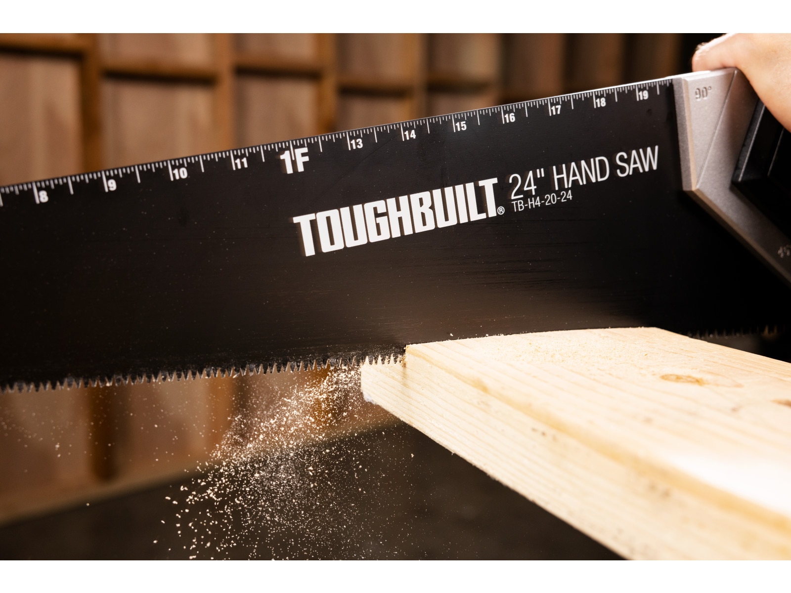 Sierra de mano para cortes transversales TOUGHBUILT de 24 pulgadas TB-H4-20-24