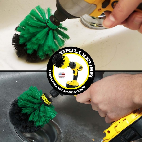 Drillbrush para cocina - Artículos de limpieza - Accesorios de cocina - Limpiador para el hogar - G-S-MO-QC-DB