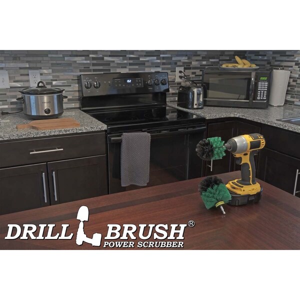 Drillbrush para cocina - Artículos de limpieza - Accesorios de cocina - Limpiador para el hogar - G-S-MO-QC-DB
