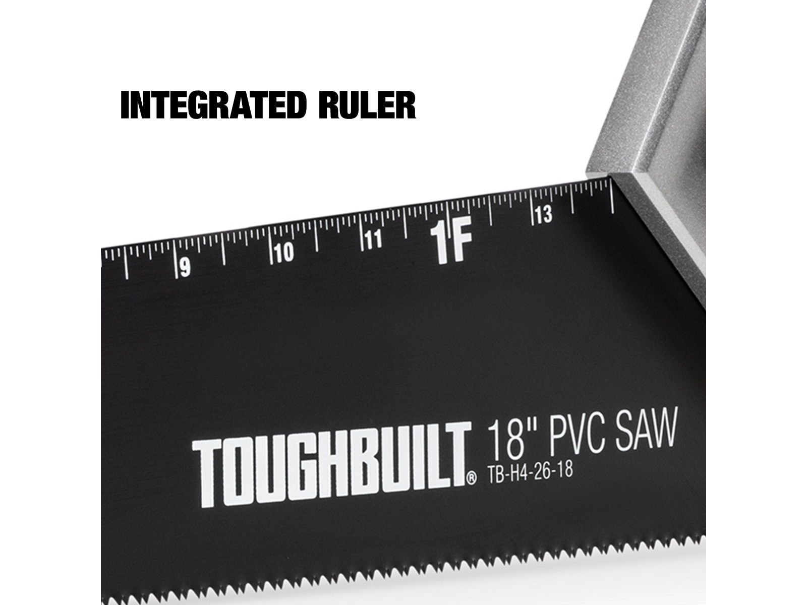 Sierra de mano TOUGHBUILT Pvc de corte fino de 18 pulgadas TB-H4-26-18