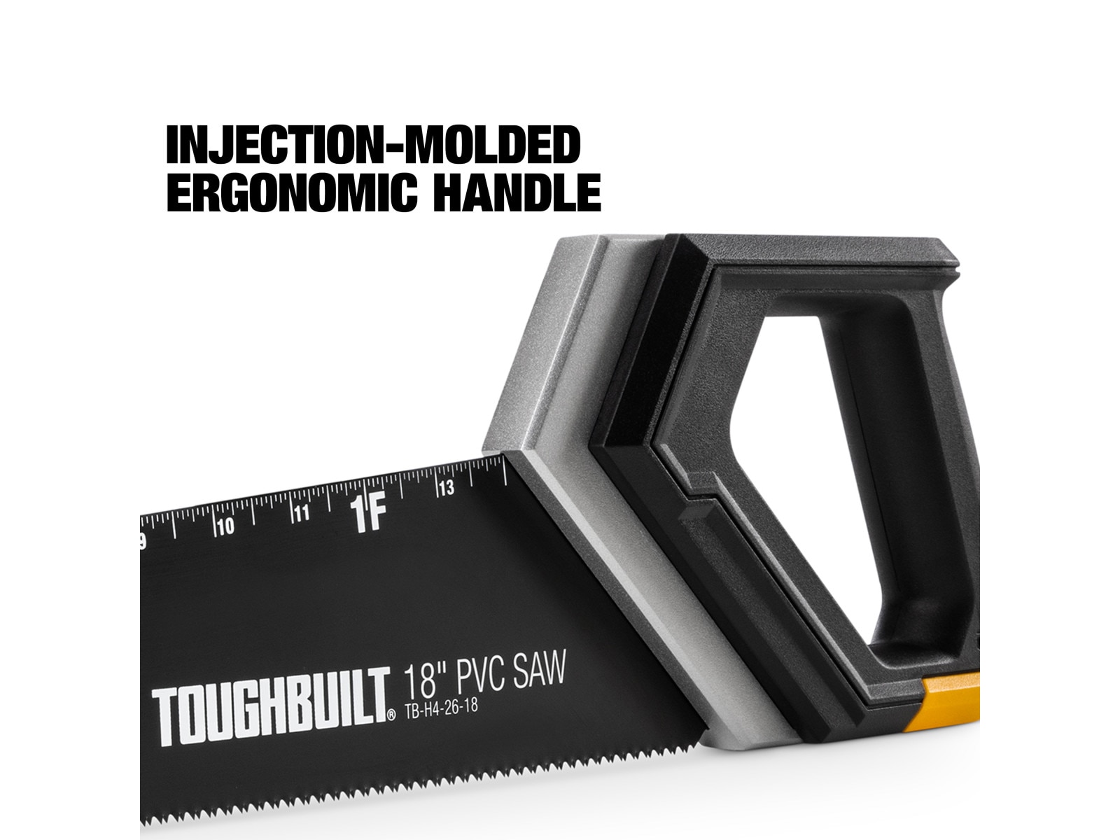 Sierra de mano TOUGHBUILT Pvc de corte fino de 18 pulgadas TB-H4-26-18