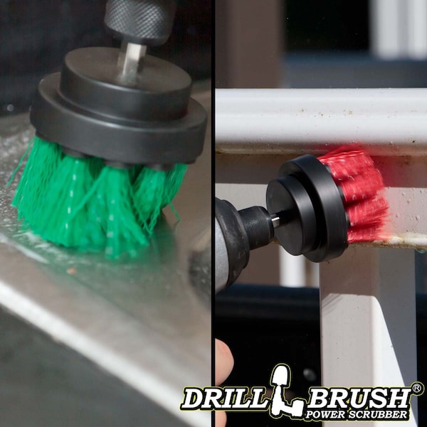 Accesorios de cocina Drillbrush - Limpiador de ollas - Arrocera - Estropajo - 2IN-S-GR-QC-DB