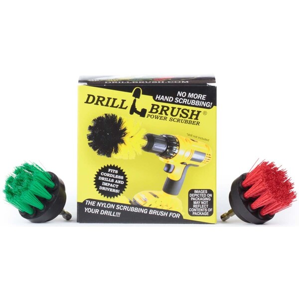 Accesorios de cocina Drillbrush - Limpiador de ollas - Arrocera - Estropajo - 2IN-S-GR-QC-DB