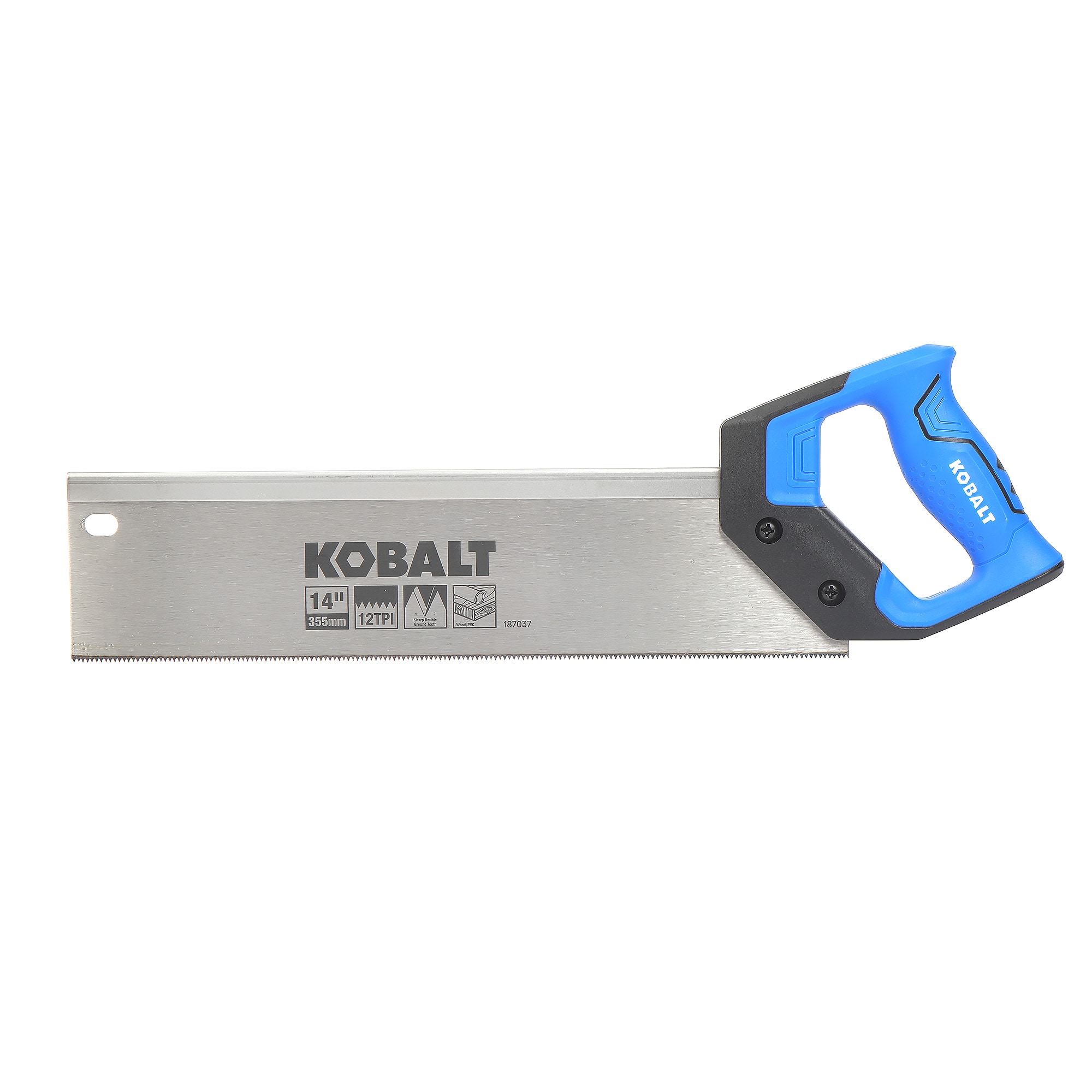 Sierra de espalda de corte fino Kobalt de 14 pulgadas, modelo 68551