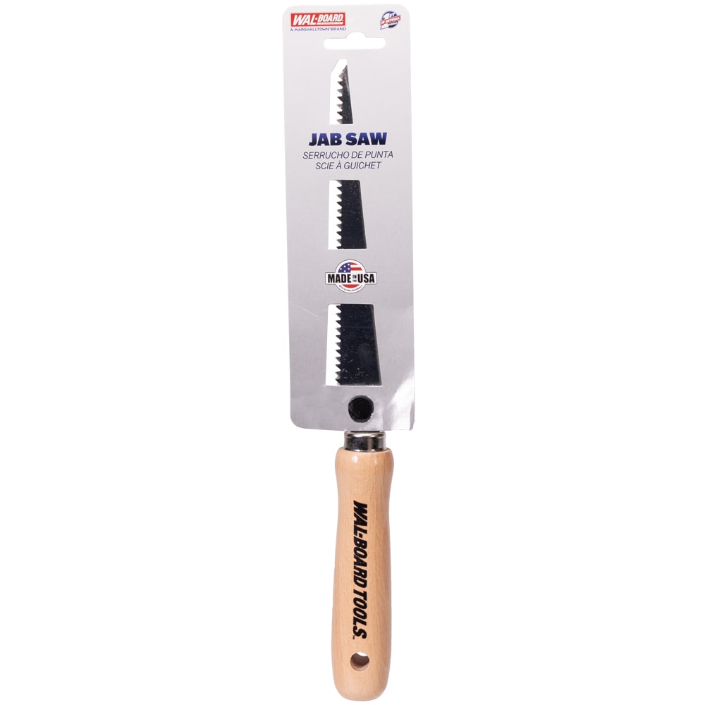 Sierra de jab con mango de madera de utilería WAL-BOARD TOOLS de 6.5 pulgadas y corte grueso 22W-L