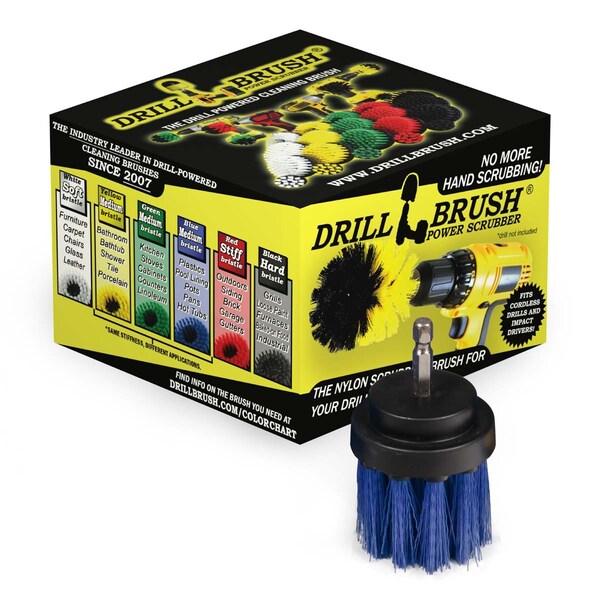 Accesorios para bañera de hidromasaje Drillbrush - Cepillo de fregar - Accesorios para spa - Piscina - 2IN-L-B-QC-DB