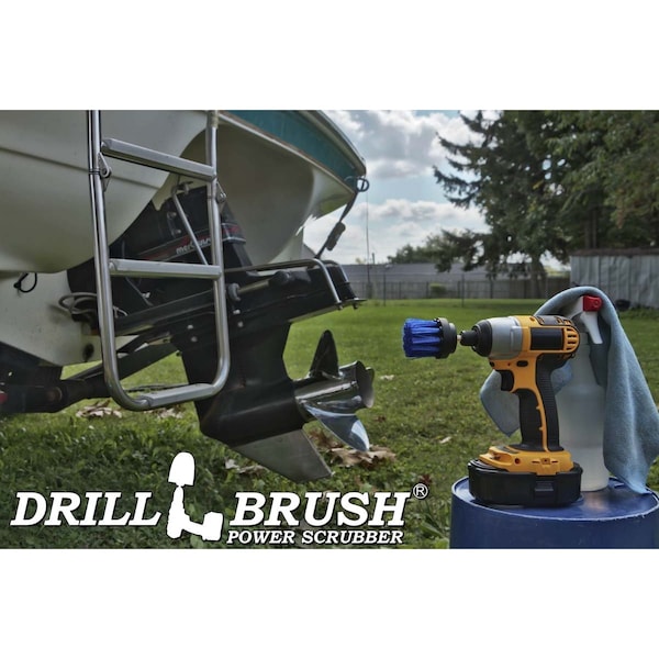 Accesorios para bañera de hidromasaje Drillbrush - Cepillo de fregar - Accesorios para spa - Piscina - 2IN-L-B-QC-DB