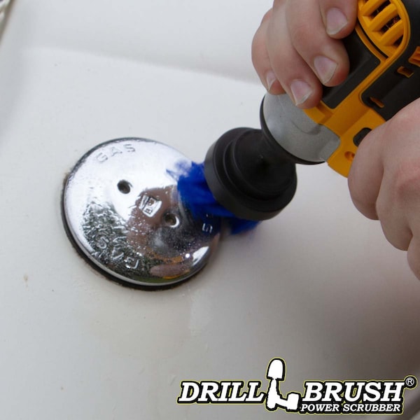 Accesorios para bañera de hidromasaje Drillbrush - Cepillo de fregar - Accesorios para spa - Piscina - 2IN-L-B-QC-DB