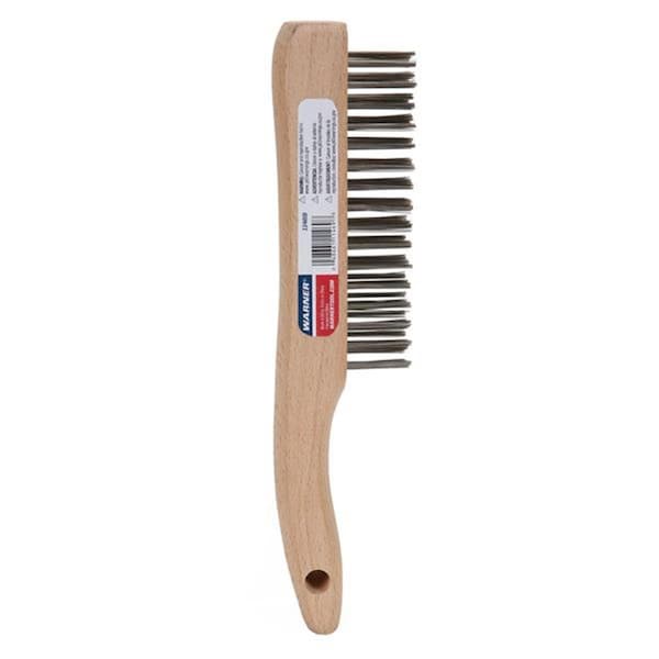 Cepillo de alambre de acero inoxidable Sticky Situation 4 x 10 pulgadas, paquete de 6 - ST3302959