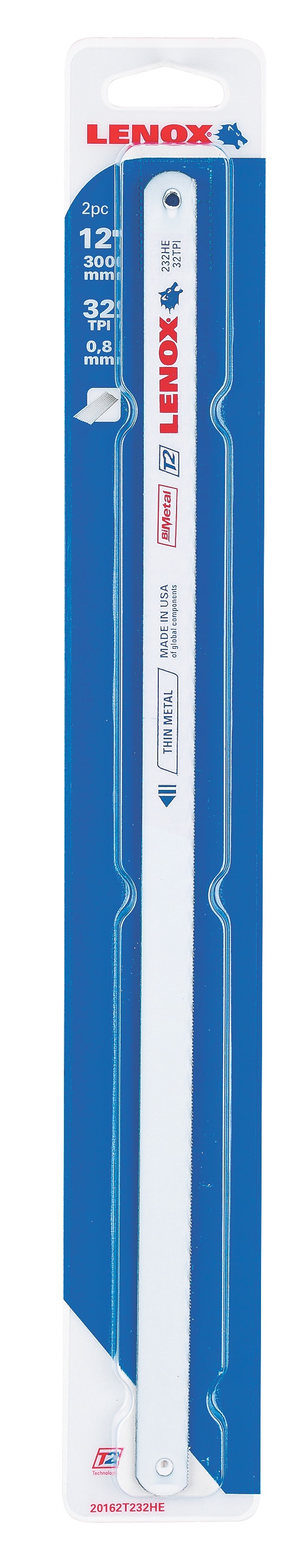 Juego de hojas de sierra para cortar de LENOX de 12 pulgadas de corte medio Bi-metal 2014651