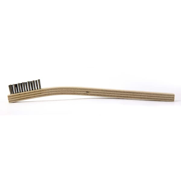Cepillo de alambre fabricado por Brush Research Manufacturing 93AS500, 4 hileras .006 SS, .500 de recorte, 7-3/4" OAL - 93AS500C