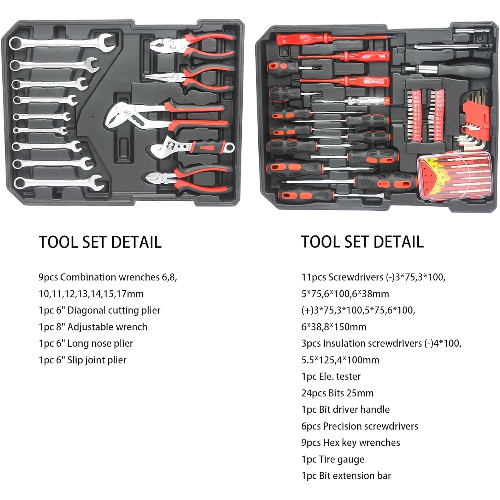 Juego de Herramientas para el Hogar Gaierptone 899-Piezas con Estuche Resistente CRX8UWS895W