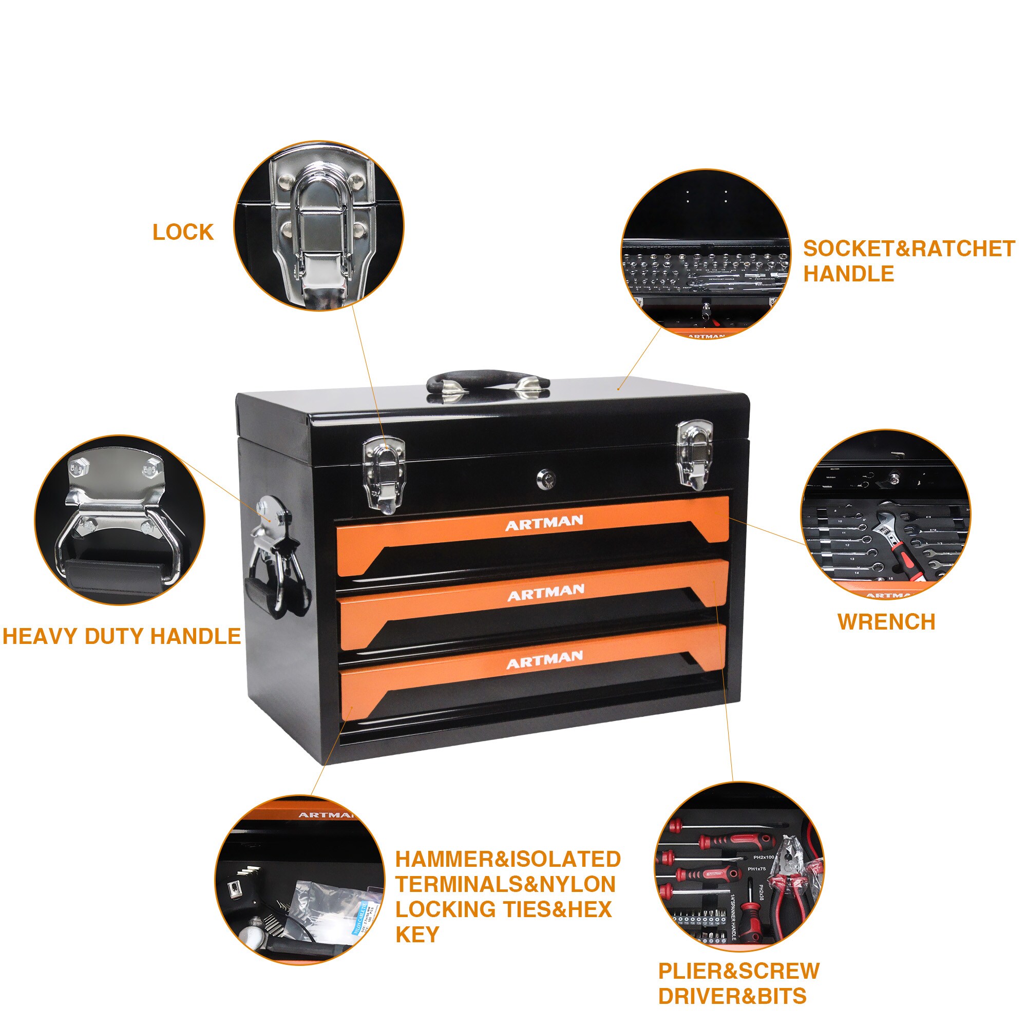 Set de Herramientas para el Hogar Gaierptone 339 Piezas con Estuche Resistente CRXD8N1SNNU