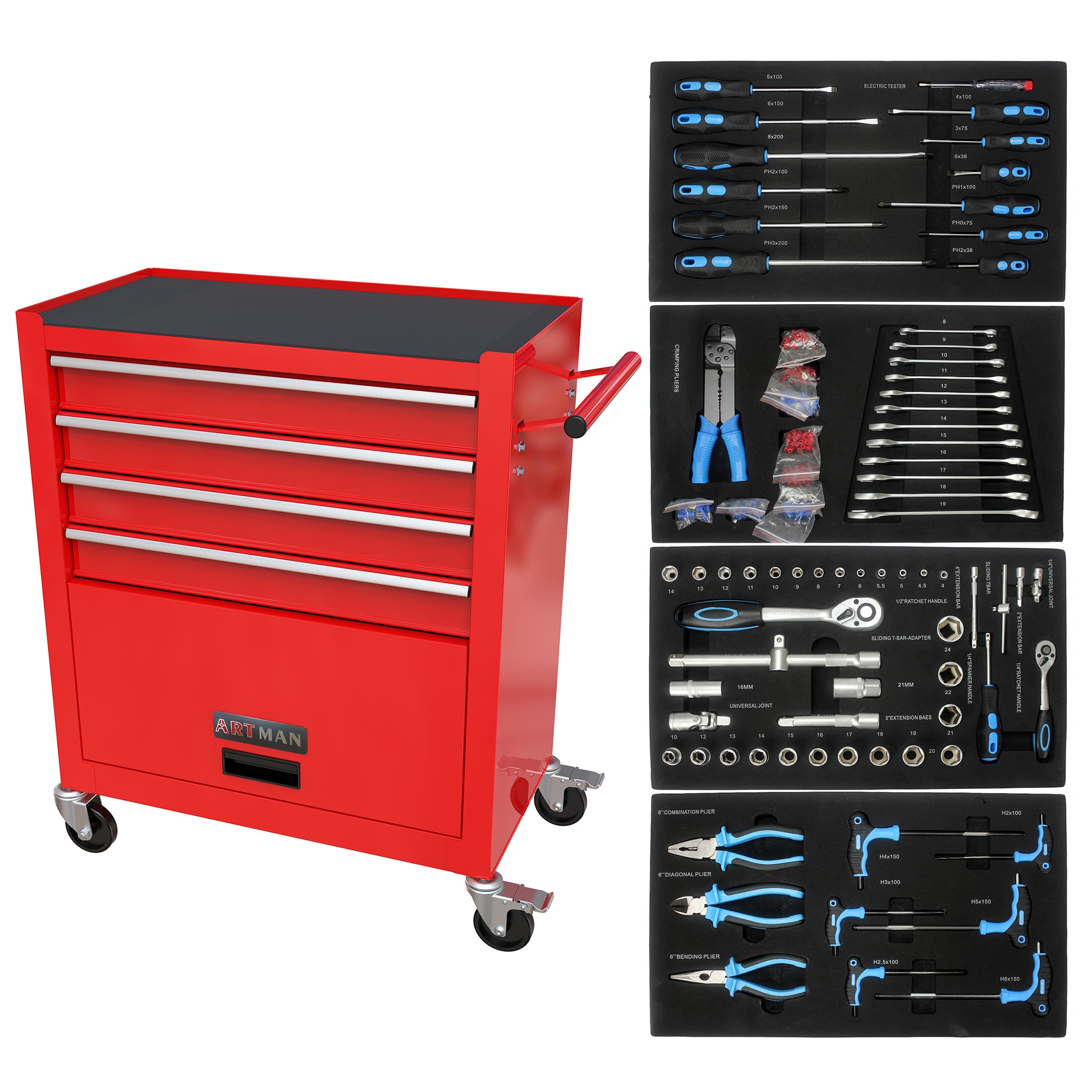 Conjunto de herramientas para el hogar Gaierptone 233 piezas con estuche resistente CRXUDFSAP6U